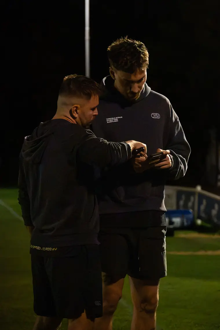 Aleš Drhlík a Lukáš Strong při tréninku